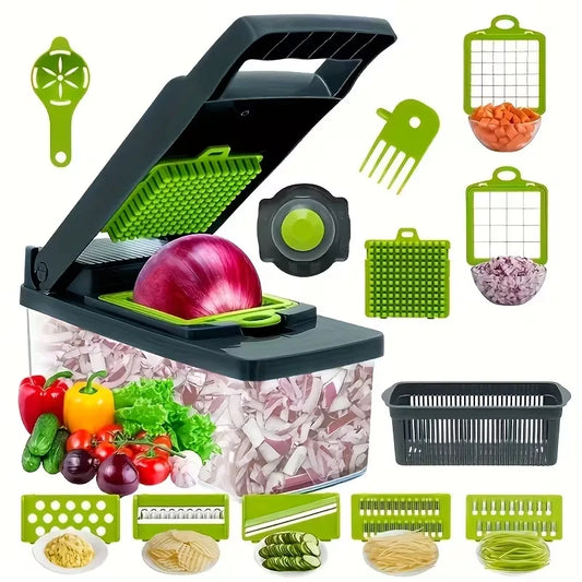 14-in-1 Vegetable Chopper & Dicer with Container